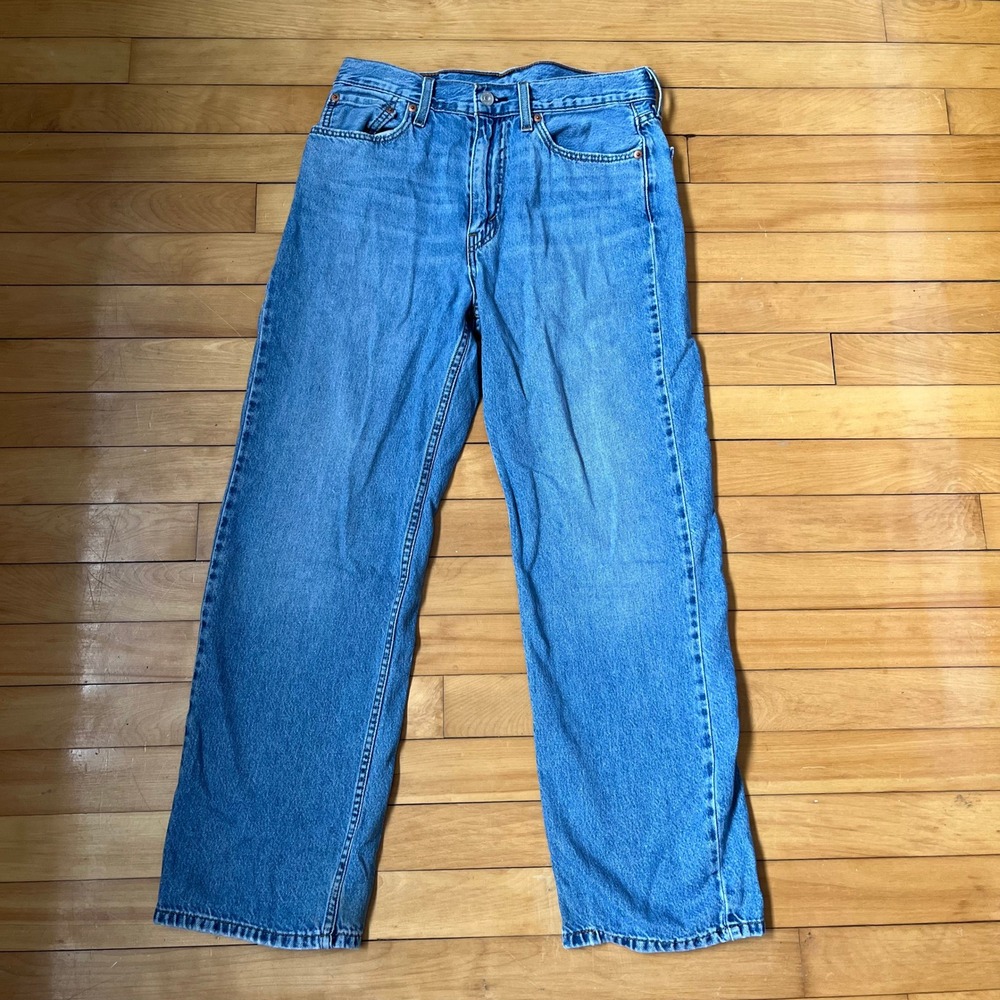 Levis 565 Loose Fit Jeans Mens 29x30 Blue Medium Wash Straight Leg Denim Pants